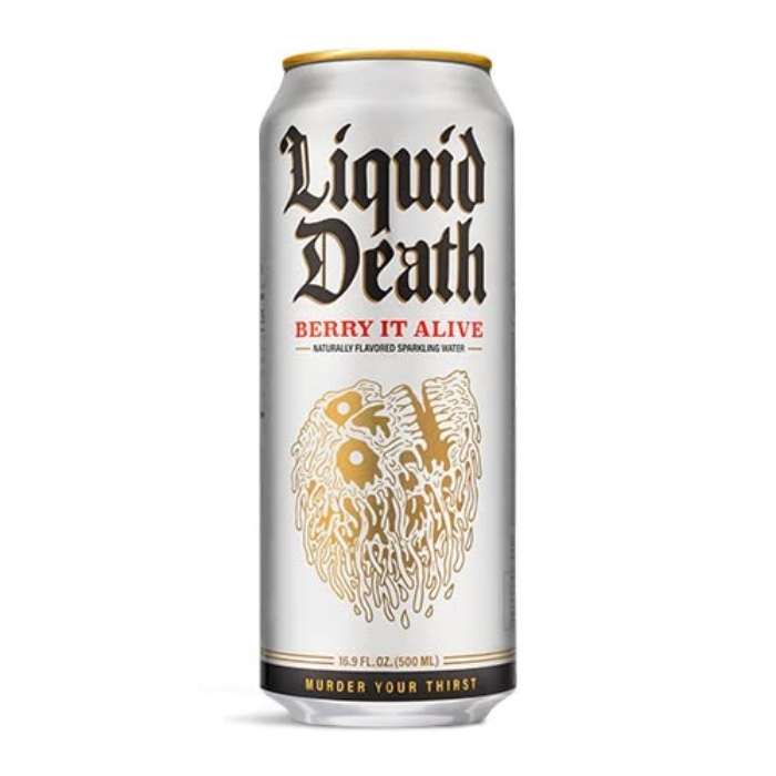 Liquid Death - Sparkling Water Berry It Alive, 12-Pack - front