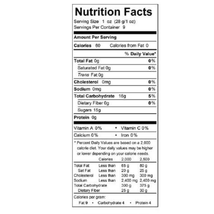 LocalFolks Foods - Black & Blue Berry Cherry Jams, 9oz - nutrition facts
