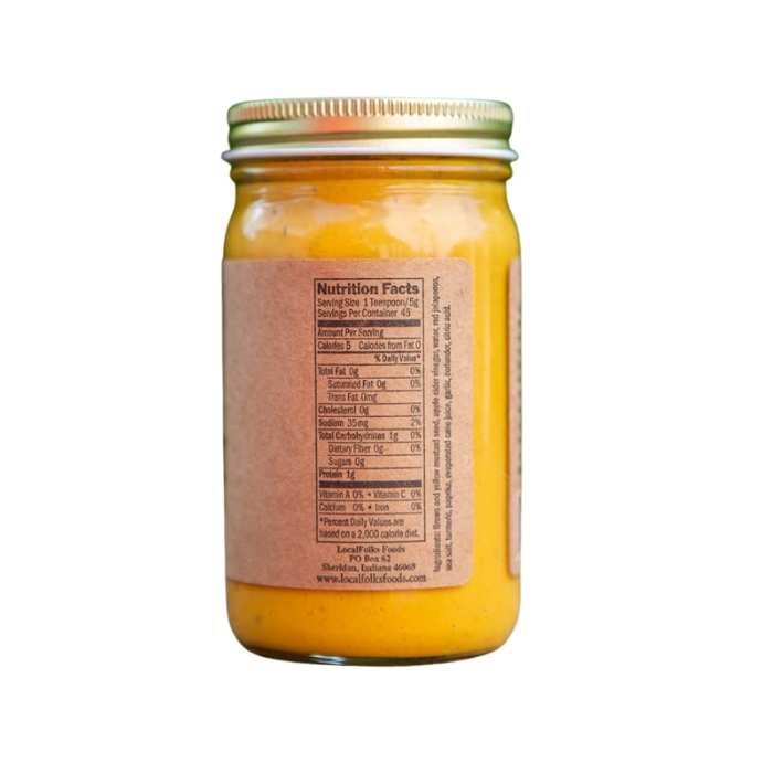 LocalFolks Foods - Red Jalapeno Mustard -back