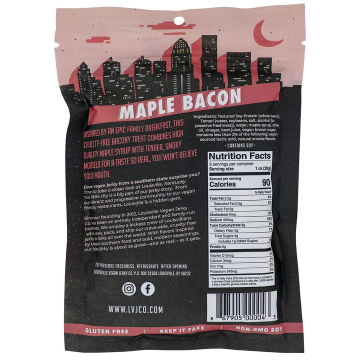 Louisville Vegan Jerky-Vegan Jerky Maple Bacon