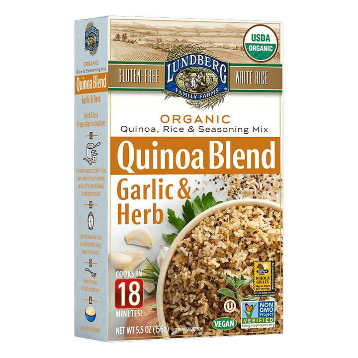 Lundberg Quinoa Rice Blend - Garlic _ Herb, 5.5 oz