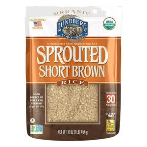 Lundberg - Sprouted Short Grain Brown Rice, 16oz