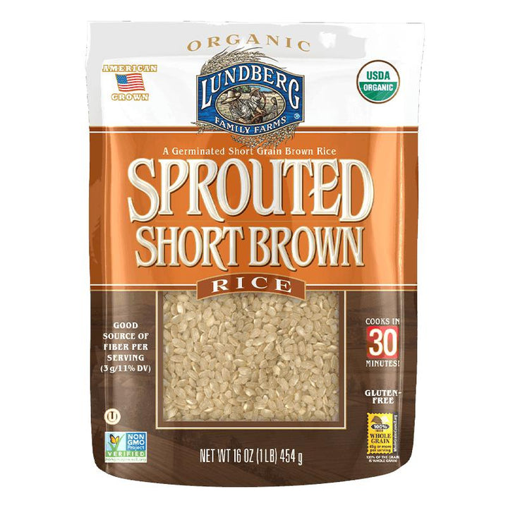Lundberg Rice - Sprouted Short Grain Brown, 16 oz