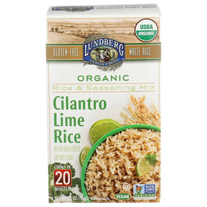 Lundberg - Organic Cilantro Lime Rice and Seasoning Mix, 5.5 oz | Pack of 6