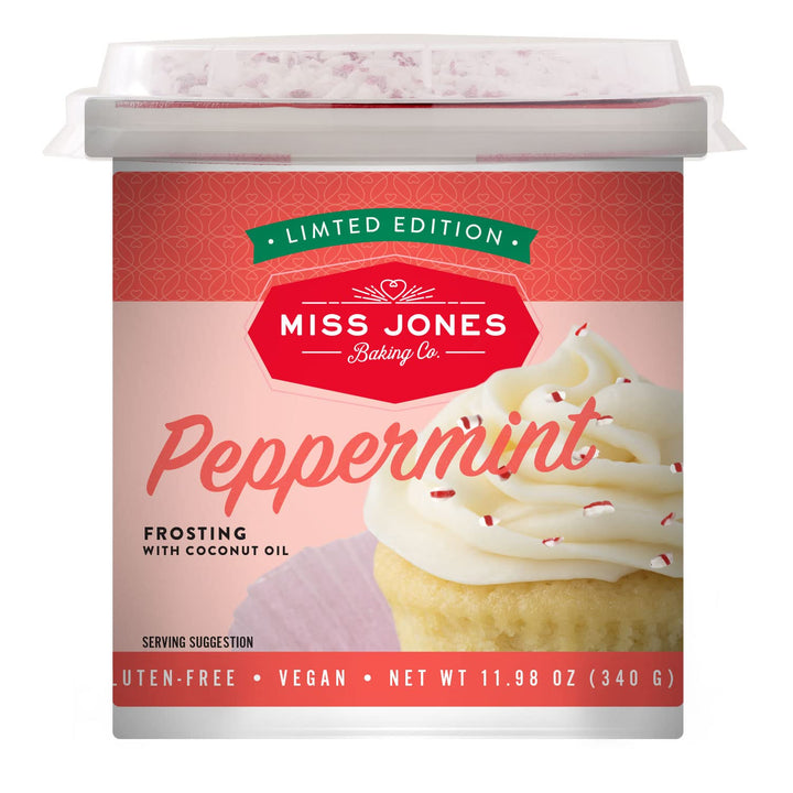 MISS JONES BAKING CO Frosting Peppermint, 11.98 oz
 | Pack of 6 - PlantX US