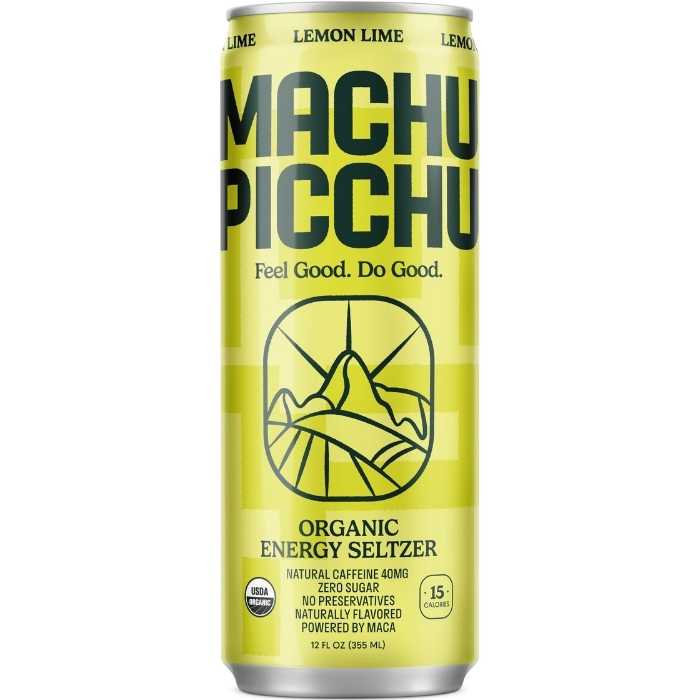 Machu Picchu - Refresh 40 Organic Energy Seltzer Lemon Lime