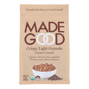 MadeGood, Crispy Light Granola, Cocoa Crunch, 10 oz 
 | Pack of 8