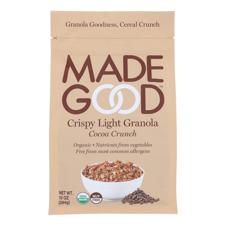 MadeGood, Crispy Light Granola, Cocoa Crunch, 10 oz  | Pack of 8 - PlantX US
