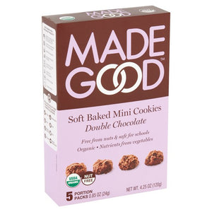 MadeGood, Soft Baked Mini Cookies, Double Chocolate, 5 Portion Packs
 | Pack of 6