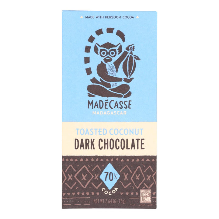 Beyond Good - Madecasse Toasted Coconut Dark Chocolate Chocolate Bar, 2.64 Oz | Pack of 10 - PlantX US