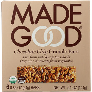 Madegood - Chocolate Chip Granola Bars, 5.1oz