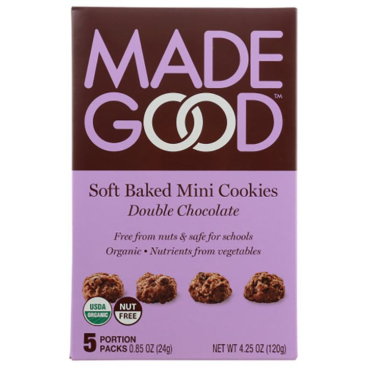Madegood Double Chocolate Mini Cookies, 4.25 oz
