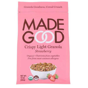 MadeGood - Gluten-Free Crispy Light Granola Strawberry, 10oz