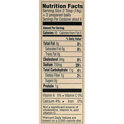 Manischewitz - Matzo Ball Mix, 5oz - back