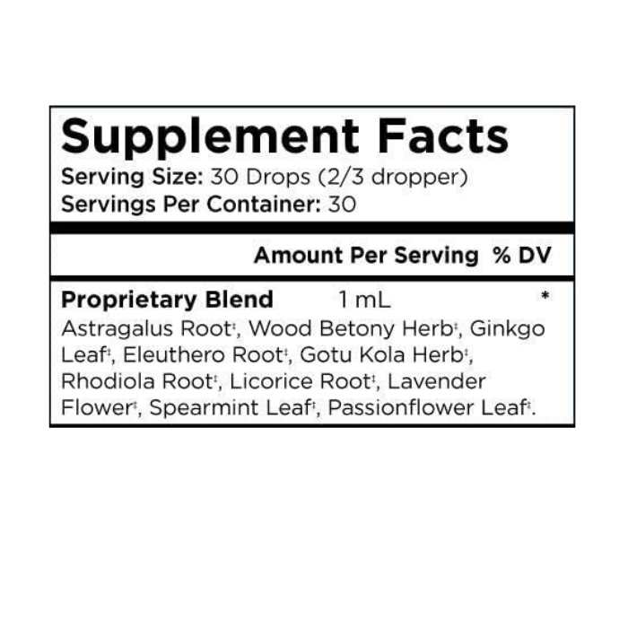 Mary Ruth's - Focus and Attention Drops Kids, 1oz - supplement facts