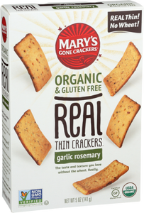 Mary's Gone Crackers - Garlic Rosemary Crackers, 5oz
 | Pack of 6