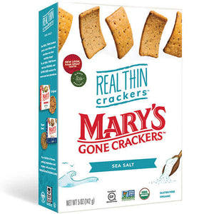 Mary's Gone Crackers, Real Thin Crackers, Sea Salt, 5 oz
 | Pack of 6