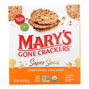 Mary's Gone Crackers, Super Seed Crackers, Everything, 5.5 oz 
 | Pack of 6