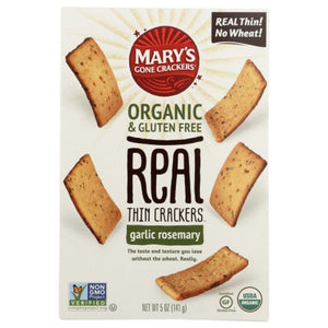 Mary's Gone Crackers - Garlic Rosemary Crackers, 5oz