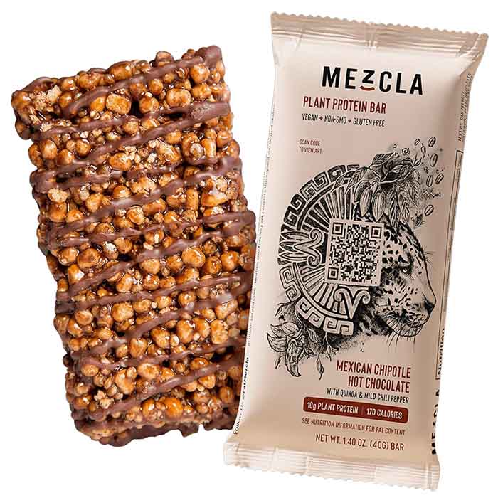 Mezcla - Plant Protein Bars - Mexican Chipotle Hot Chocolate, 1.73oz