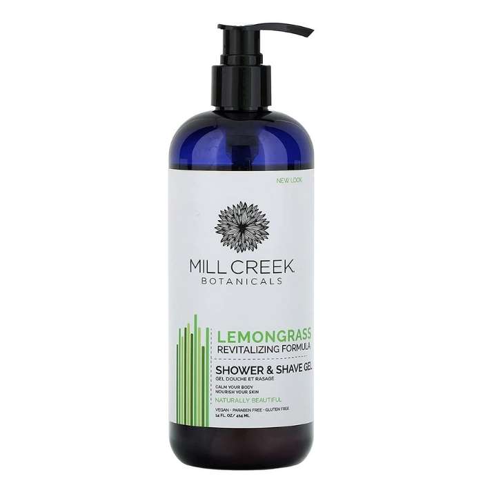Mill Creek Botanicals - Shower & Shave Gel Lemongrass, 14 fl oz - front