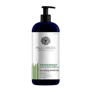 Mill Creek Botanicals - Shower & Shave Gel Peppermint, 14 fl oz | Pack of 3