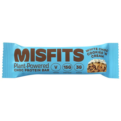 Misfits - Vegan Protein Bars Cookies & Cream, 1.6oz