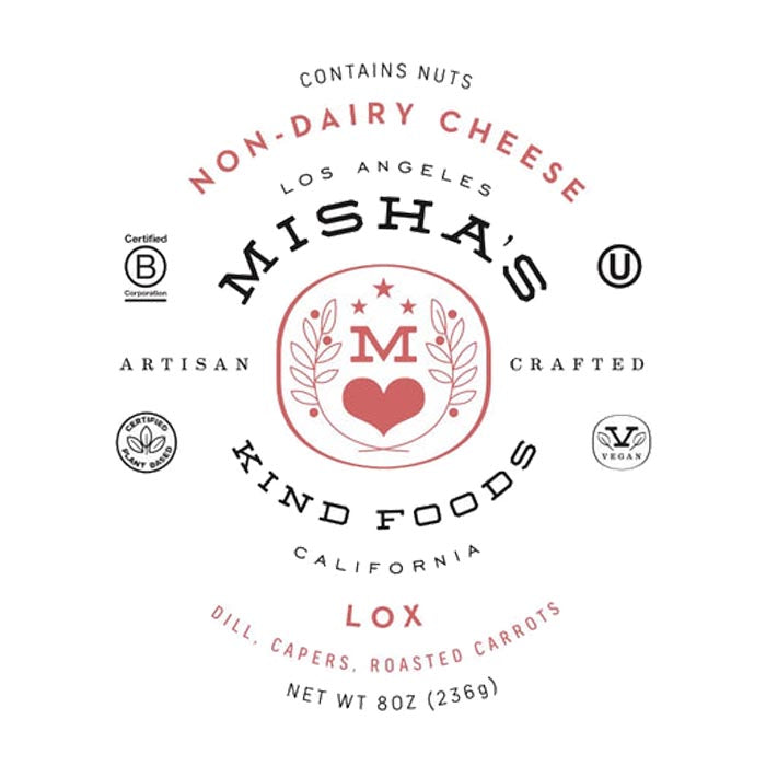 Misha's Kind Foods - Non-Dairy Cheese - Lox, 8oz