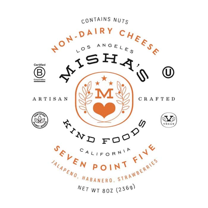 Misha's Kind Foods - Non-Dairy Cheese - Seven Point Five, 8oz