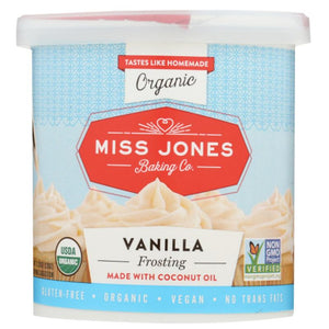 Miss Jones Baking Co - Frosting Vanilla, 11.29oz