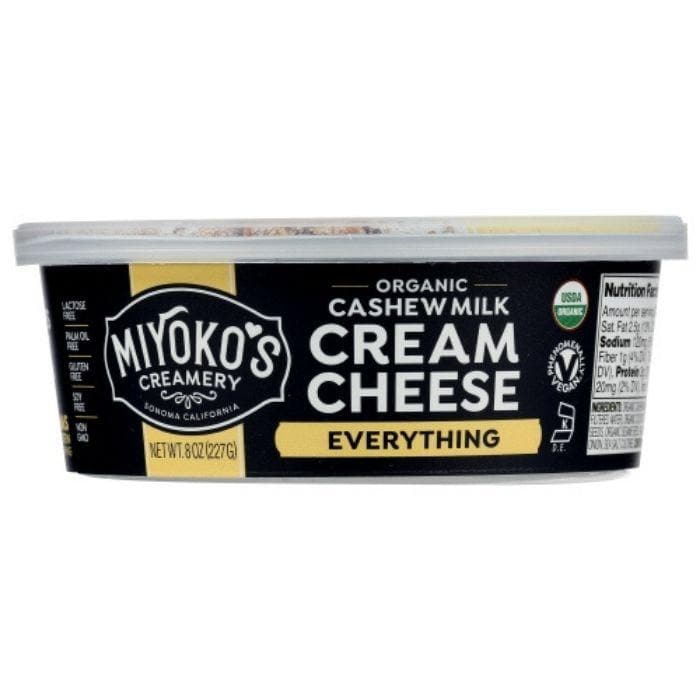 Miyoko's - Organic Cultured Vegan Cream Cheeses - Everything, 8oz - front