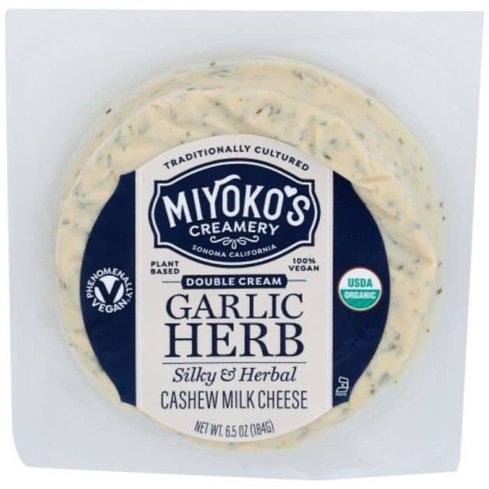 Miyoko's - Double Cream Garlic Herb Cheese - front