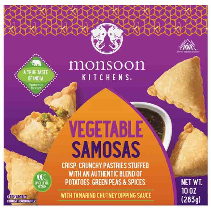 Monsoon Kitchens - Samosa Vegetable, 10oz