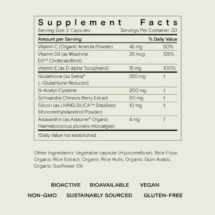 Moon Juice - SuperBeauty: Skin Care & Beauty Supplement, 60 Capsules - supplement facts