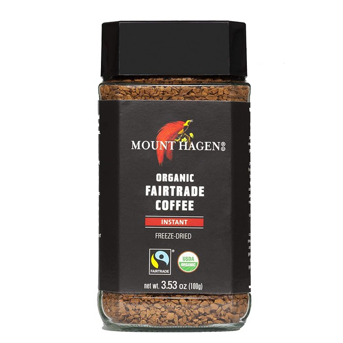 Mount Hagan - Organic Freeze Dried Instant Coffee Jar Regular, 3.53 oz