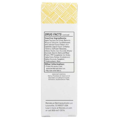 MyCHELLE - Light/Medium Sun Shield Liquid SPF 50, 1 fl oz - back