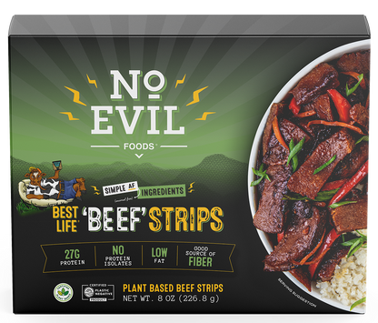 No Evil Foods - Beef Strips - PlantX US