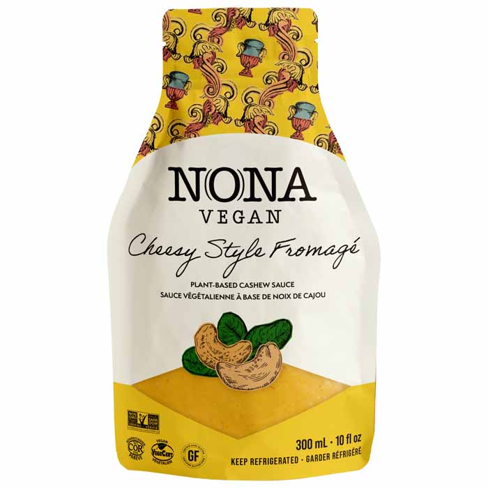 NONA Vegan - Plant-Based Italian Sauces - Cheesy Style Sauce, 10 fl oz