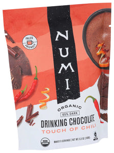 NUMI Touch of Chili Organic anic Drinking chocolate olate, 6.3oz
 | Pack of 6