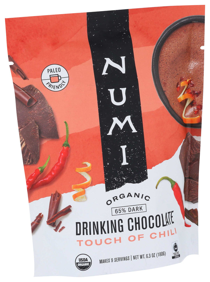 NUMI Touch of Chili Organic anic Drinking chocolate olate, 6.3oz
 | Pack of 6 - PlantX US