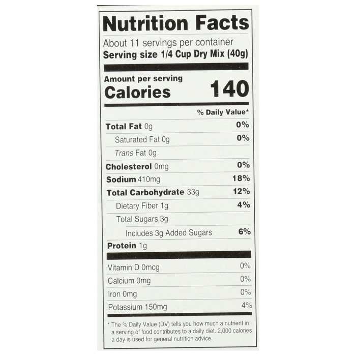 Namaste Foods - Organic All-Purpose Baking Mix, 16oz - nutrition facts