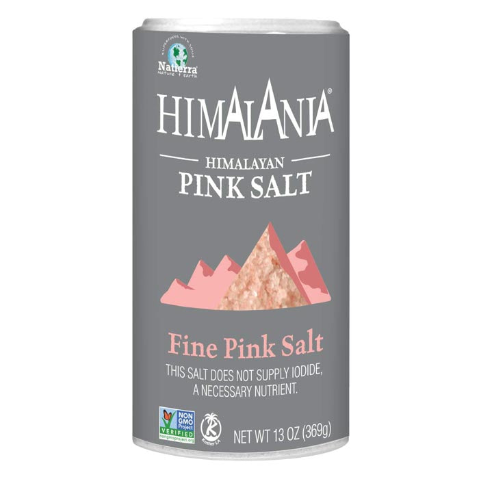 Natierra - Himalania Himalayan Fine Pink Salt, 13oz Shaker - PlantX US