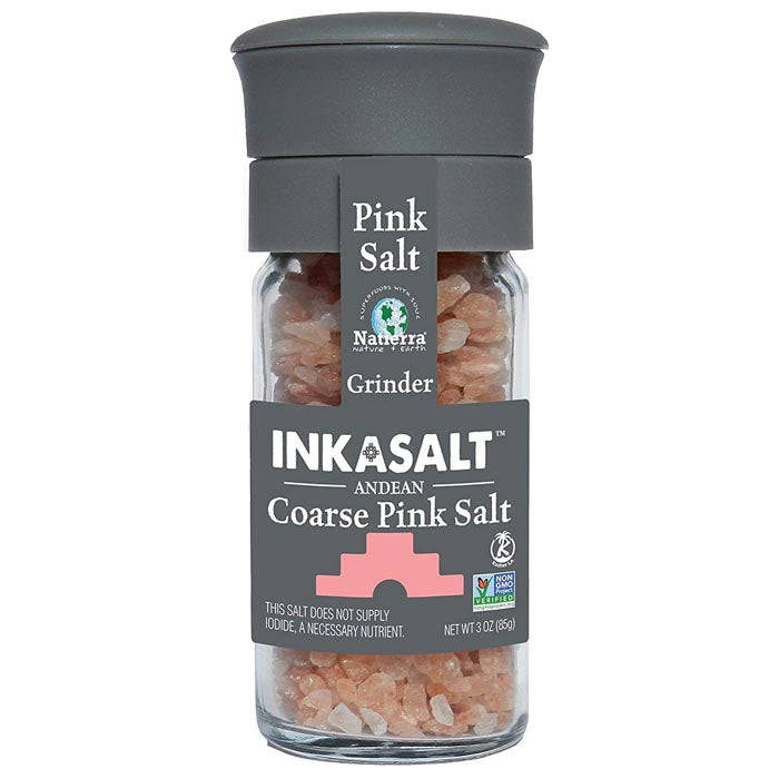 Natierra - Inkasalt Coarse Pink Salt - Grinder ,3 oz