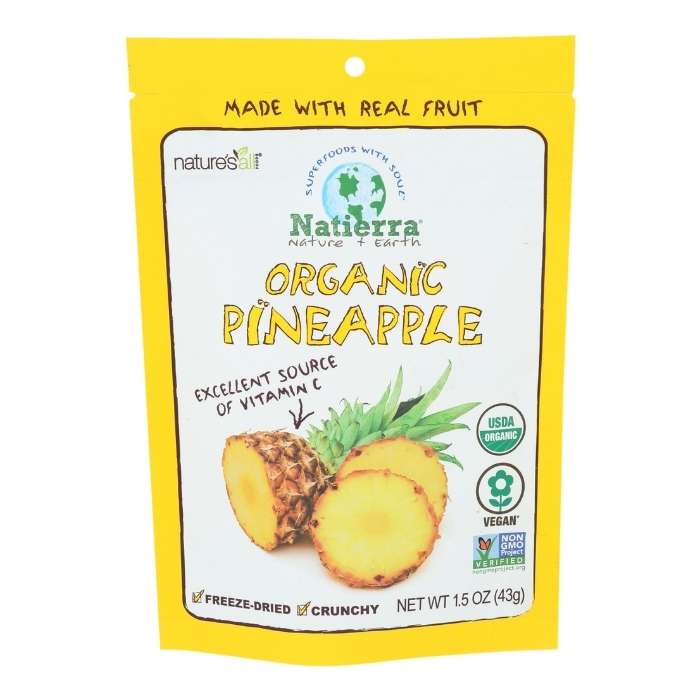 Natierra - Organic Freeze-Dried Fruit - Pineapple