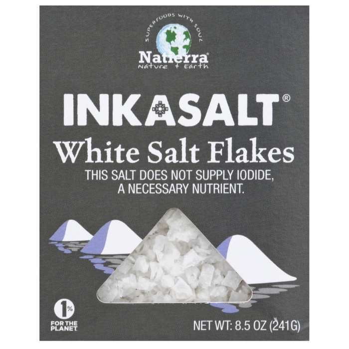 Natierra - White Salt Flakes, 8.5oz - Front