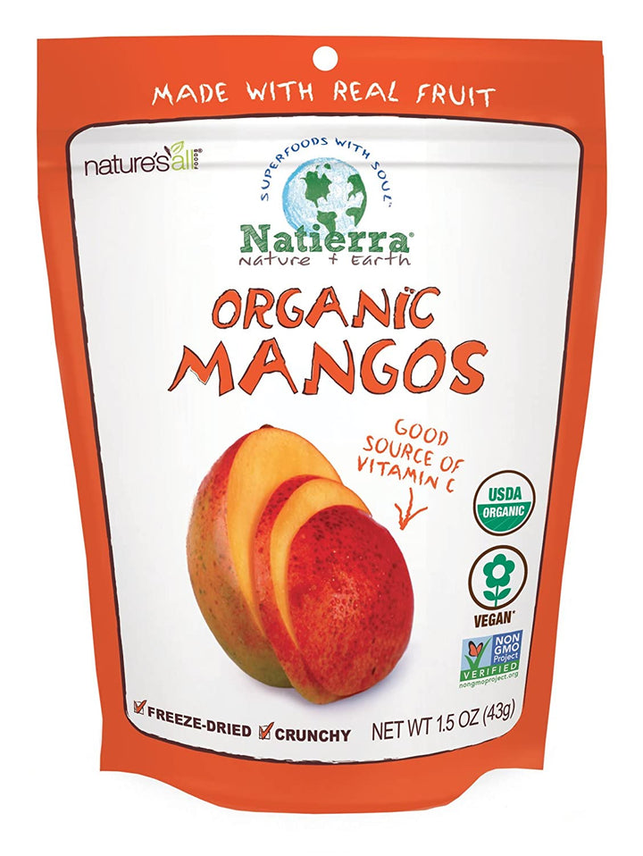 Natierra, Organic Freeze-Dried, Mango, 1.5 oz
 | Pack of 12 - PlantX US