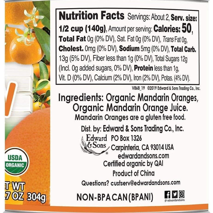 Native Forest-Mandarin Oranges, 10.75 oz pack of 2