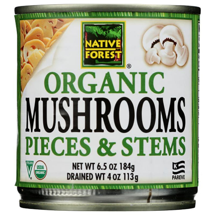 Native Forest Mushroom Stems _ Pieces, 4 oz