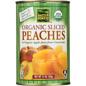 Native Forest - Peaches Sliced, 15oz