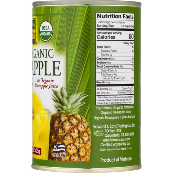 Native Forest -Pineapple Chunks, 15 oz pack of 2